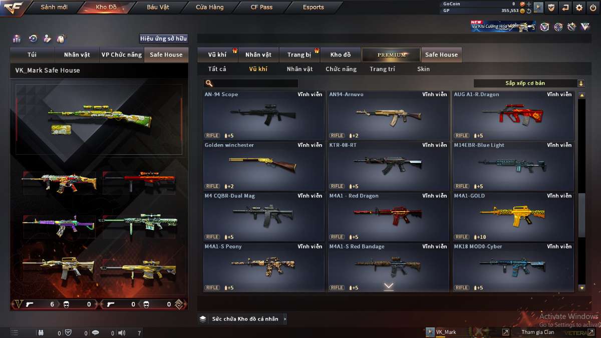 shop acc cf uy tin gia re